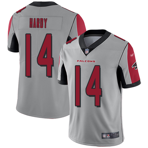 Atlanta Falcons Limited Silver Men Justin Hardy Jersey NFL Football #14 Inverted Legend->women nfl jersey->Women Jersey